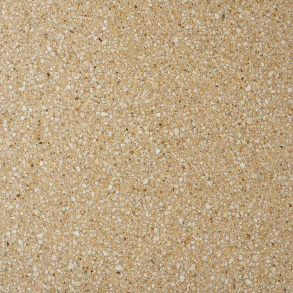 Steinteppich mit warmer Kiesel-Textur